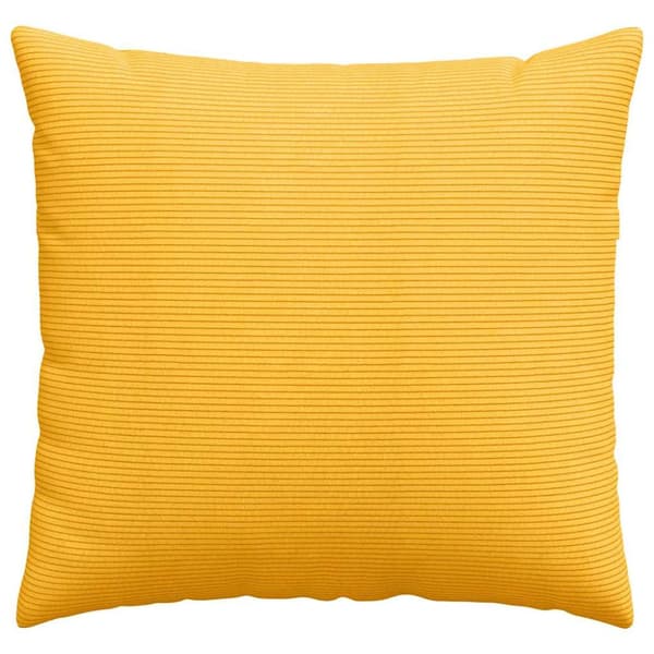 Sofakuddar 2 pcs Ljusgul 45 x 45 cm Kordread tyg