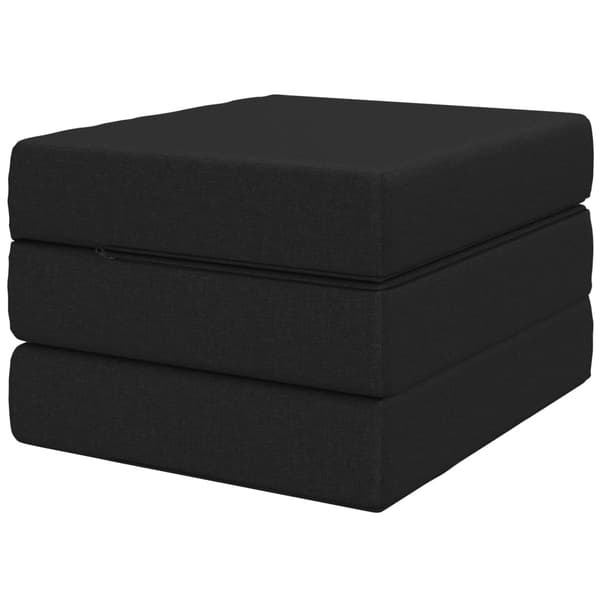 Fällbar Soffbed 75 x 63 x 45 cm Svart