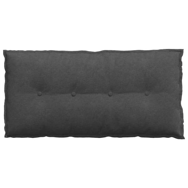 Ryggkudde Mörkgrå 100 x 50 cm Kordread tyg