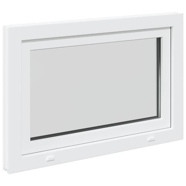Källarfönster RISOR 90 x 70 cm PVC och glas Vit