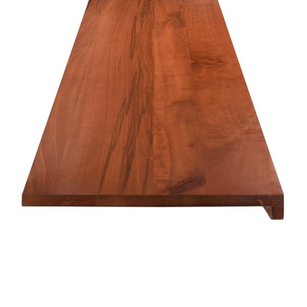 Fönsterbrädor 2 st Brun 100 x 15 x 2 cm Massivt bokträ