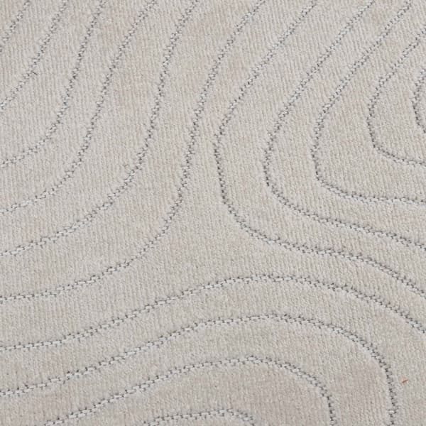 Områdesmattor Rektangulär PALMERAS Kräm 340 x 240 cm Polyester