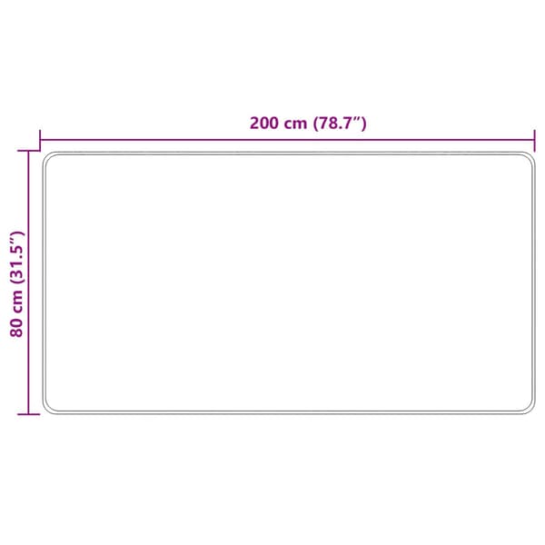 Mattlöpare MARSA Kräm 80 x 200 cm Polyester och PVC