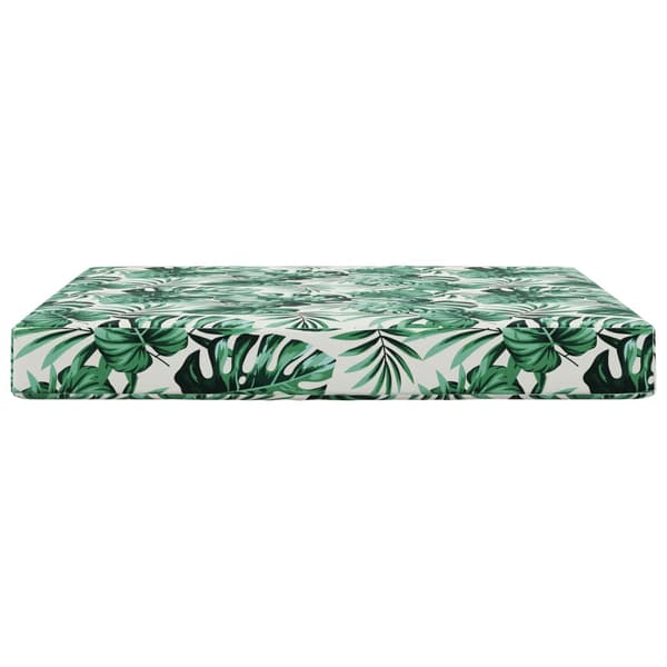 Utomhus Soffa Kudde Bladmönster 80 x 80 x 8 cm Polyester