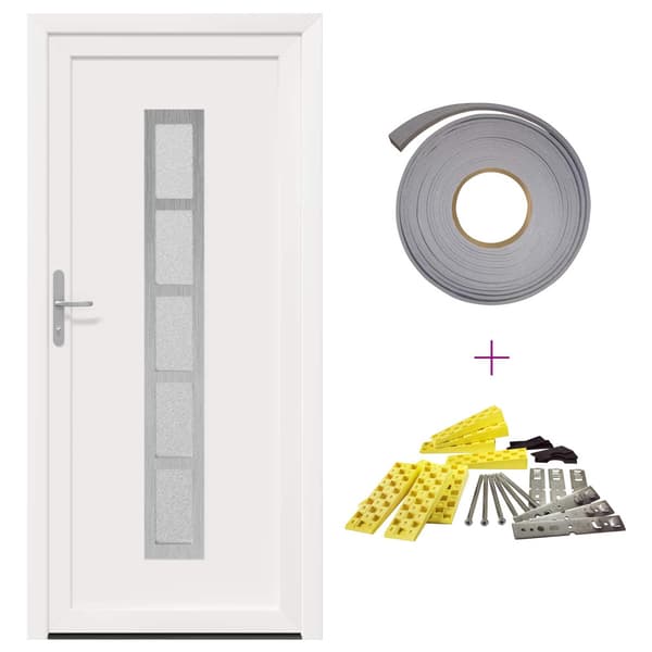 Framdörr Vit 98 x 208 cm PVC