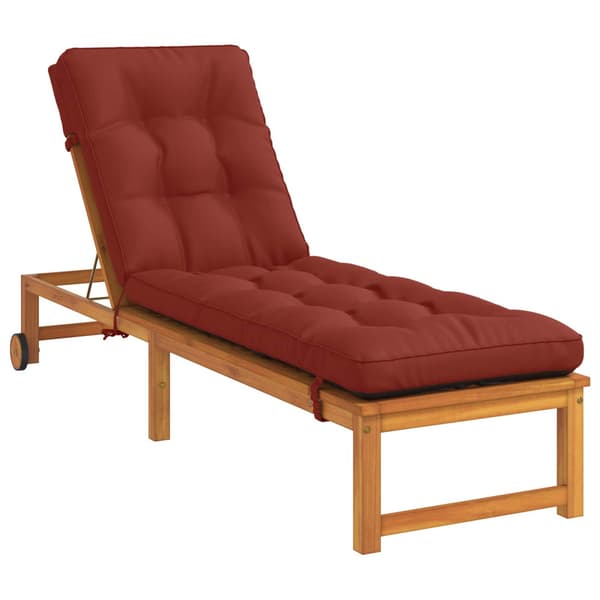 Solstol Kudde VIANEN 100% Polyester Röd 200 x 55 x 8 cm