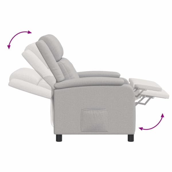 Recliner Moln Grå Tyg
