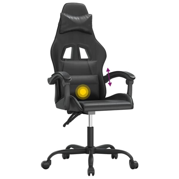 Gamingstol svart konstläder