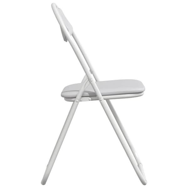Fällstol 8 pcs Vit 48 x 43,5 x 81 cm Konstläder