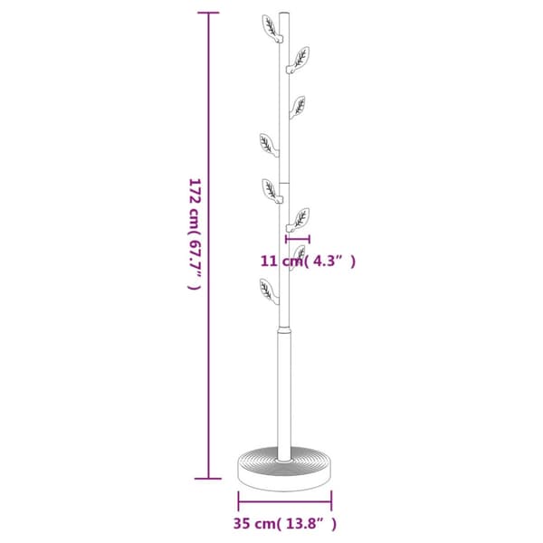 Klädhängare blå 172 cm pulverlackerat järn