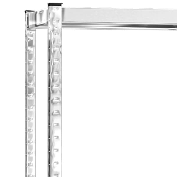 Däckställ 2 hyllplan silver 3 st 110x40x110 cm stål