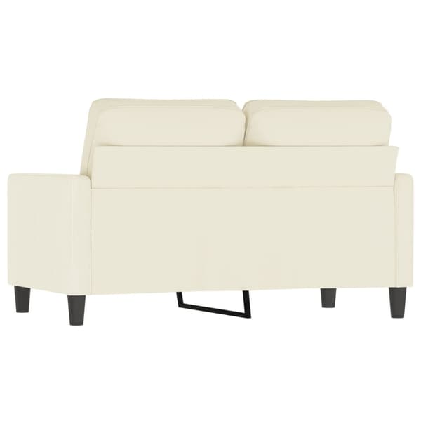 2-sitssoffa gräddvit 120 cm sammet