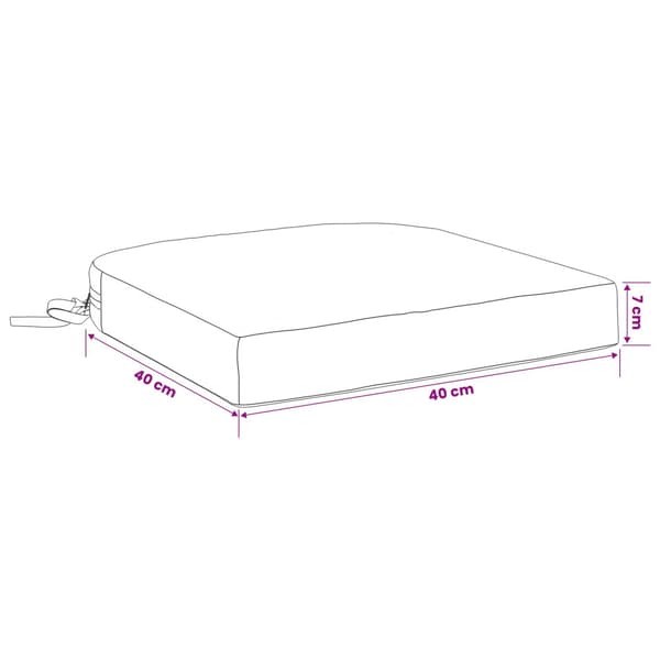 1-delad Sittkudde SOEST 100% Polyester Grå 40 x 40 x 7 cm