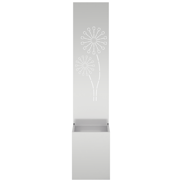 Trädgårds integritetsskärm Silver 32 x 150 cm Galvaniserat stål