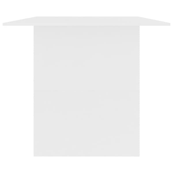Matbord vit 180x90x76 cm konstruerat trä