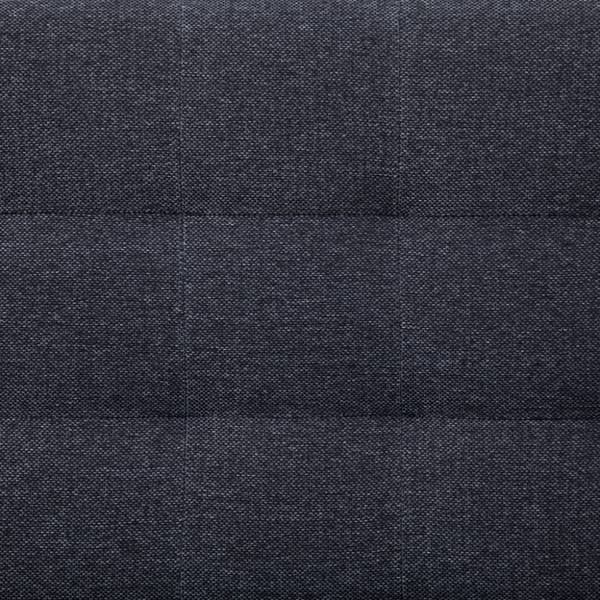 L-formad bäddsoffa mörkgrå polyester