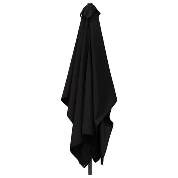 Trädgårdsparasol 200 x 300 cm Polyester Rektangulär Svart