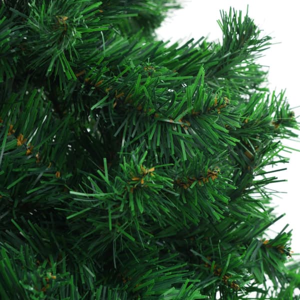 Belyst plastgran med kulor 210 cm 910 grenar