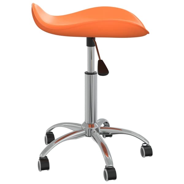 Salongsstol orange konstläder