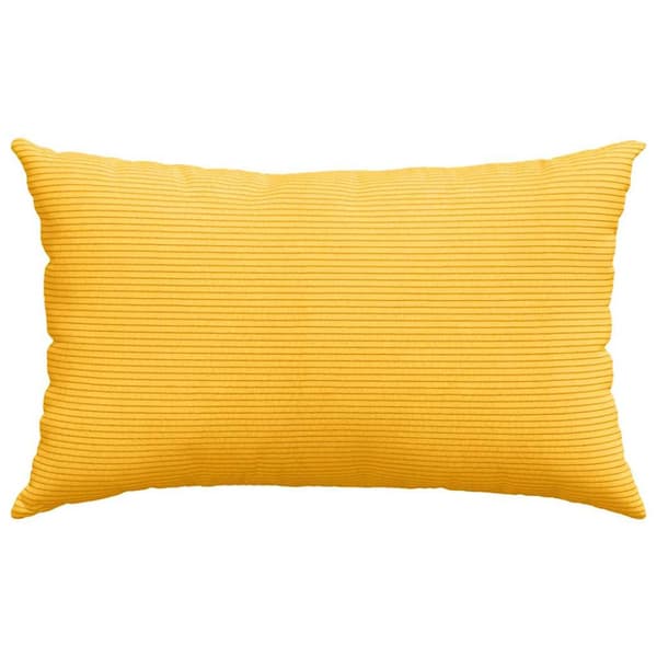 Sofakuddar 2 pcs Ljusgul 50 x 30 cm Kordread tyg