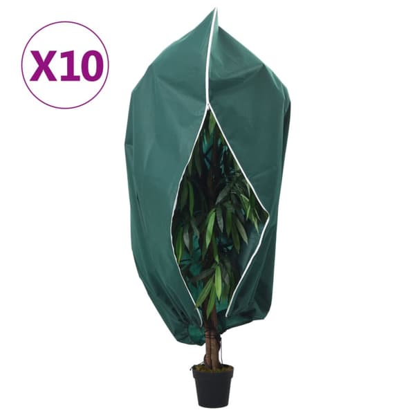 Fiberdukar med blixtlås 10 st 70 g/m² 3,14x2,5 m