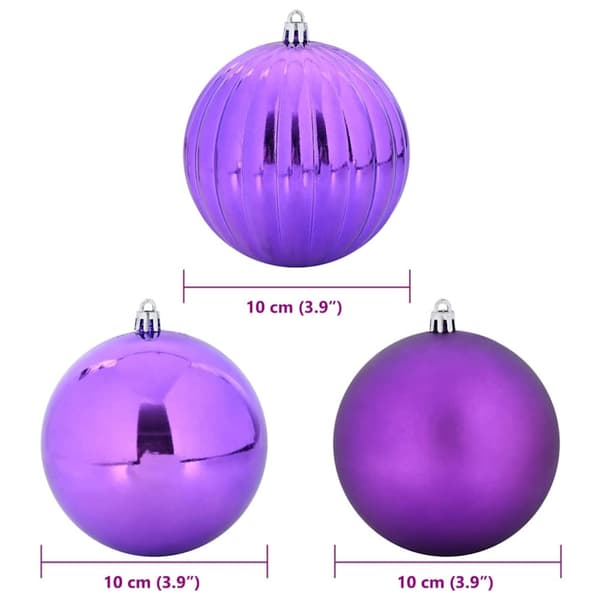 Julprydnad Set XL 15 pcs Lila Plast