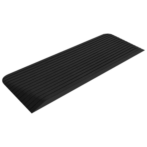 Tröskelramp 2 st 110x41x5 cm gummi