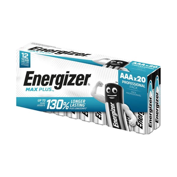Batteri ENERGIZER Max Plus AAA 20/fp