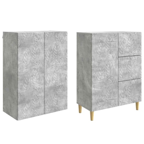 2 pcs Betonggrå