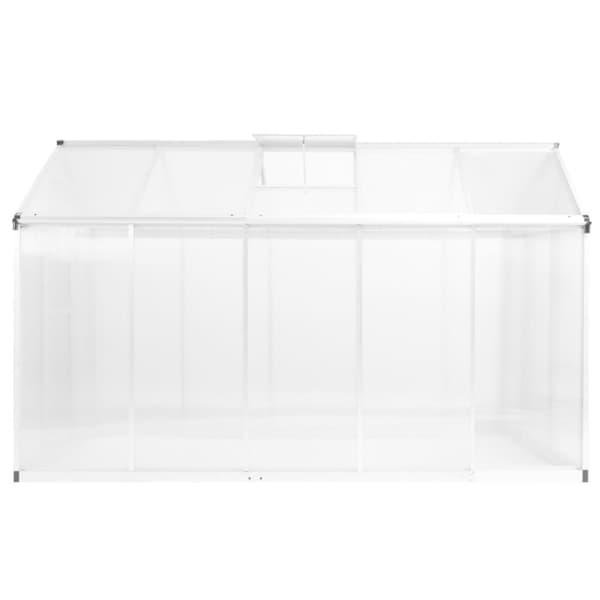 Växthus aluminium 302x190x195 cm 11,19 m³