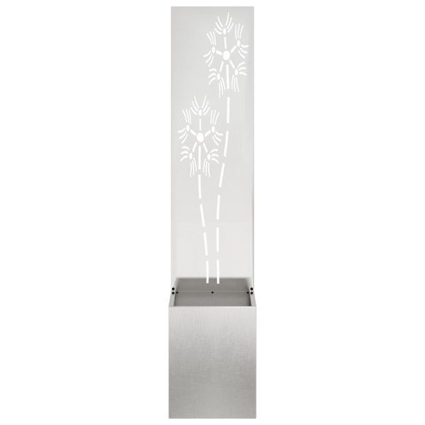 Trädgårds integritetsskärm Silver 32 x 150 cm Rostfritt stål