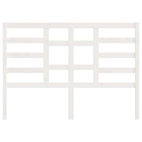 Sänggavel vit 146x4x104 cm massiv furu