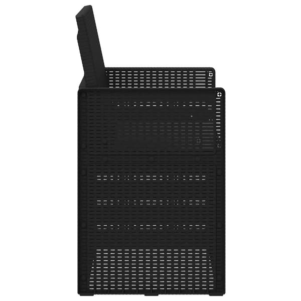 Trädgårdsmatstolar 2 pcs Antracit PP