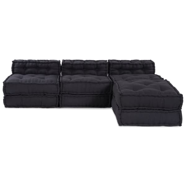 Modulsofa enhet 4 pcs Antracit Tyg
