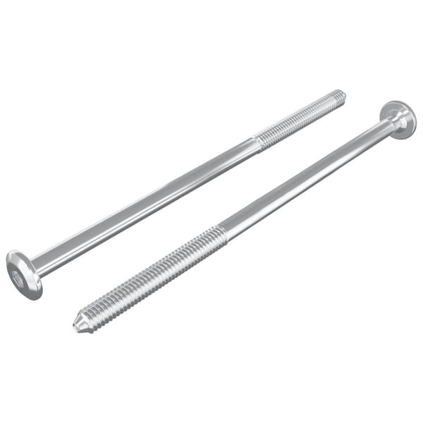 Möbelskruvar 2 pcs Silver M6 x 120 mm Stål