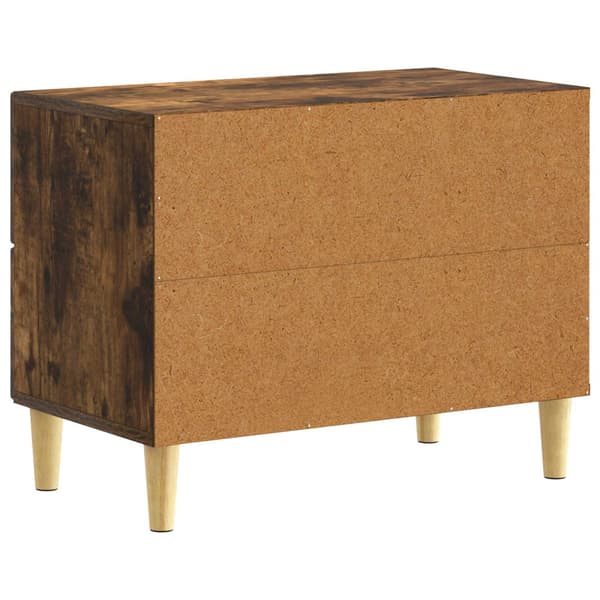 Sängbord Rökt ek 62 x 34,5 x 48 cm Konstruerat trä