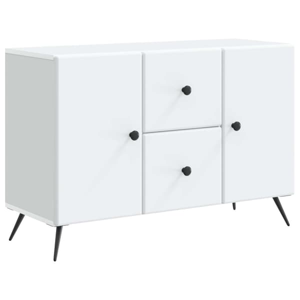 Sideboard med låda Vit 89 x 34,5 x 60 cm Konstruerat trä