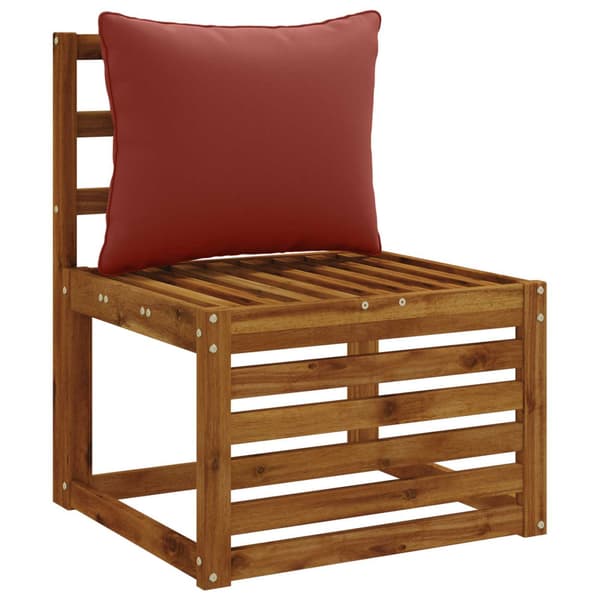1-delad ryggkudde PUTTEN 100% Polyester Röd 60 x 40 x 15 cm