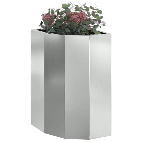Hörnställning Silver 30 x 30 x 50 cm Galvaniserat stål