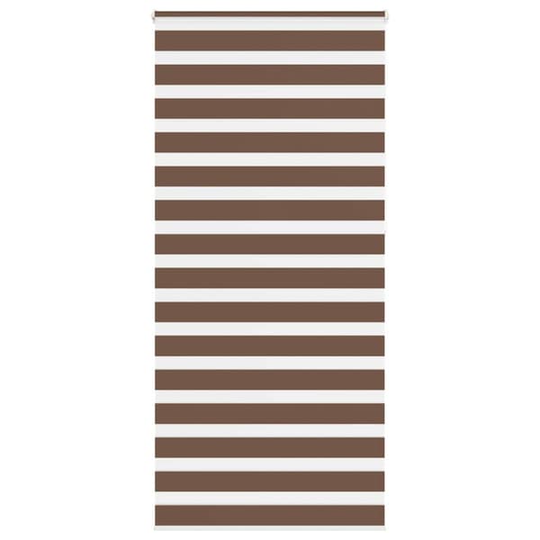 Rullgardin zebra brun 115x230 cm tyg bredd 110,9 cm polyester