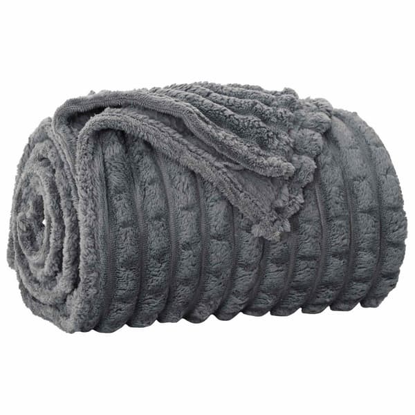 Filtar 6 pcs Mörkgrå 200 x 150 cm Fleece
