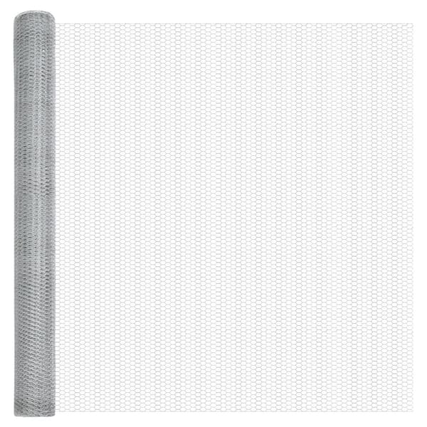 Hexagonstängsel Silver 1,5 x 50 m Galvaniserat stål