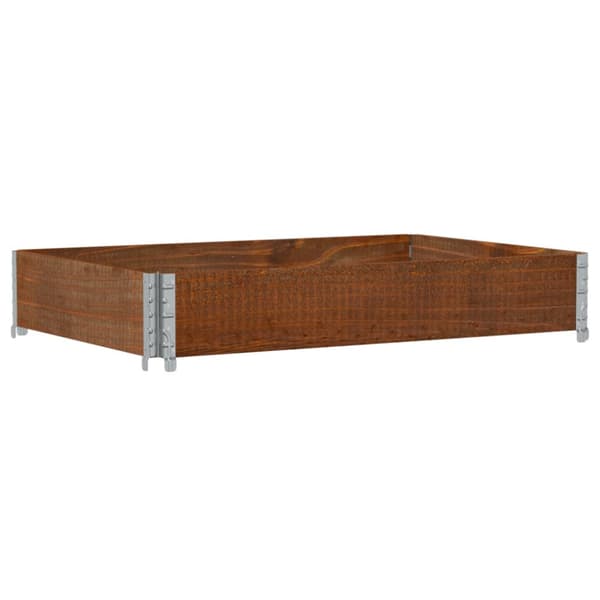 Odlingslåda brun 120x80 cm massiv furu