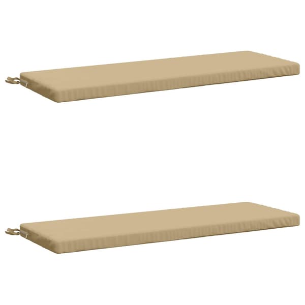 2-delade Bänk Kuddar SOEST 2 st 100% Polyester Beige