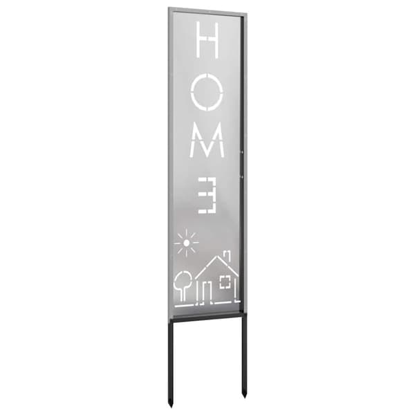 Trädgårds integritetsskärm Silver 32 x 140 cm Rostfritt stål