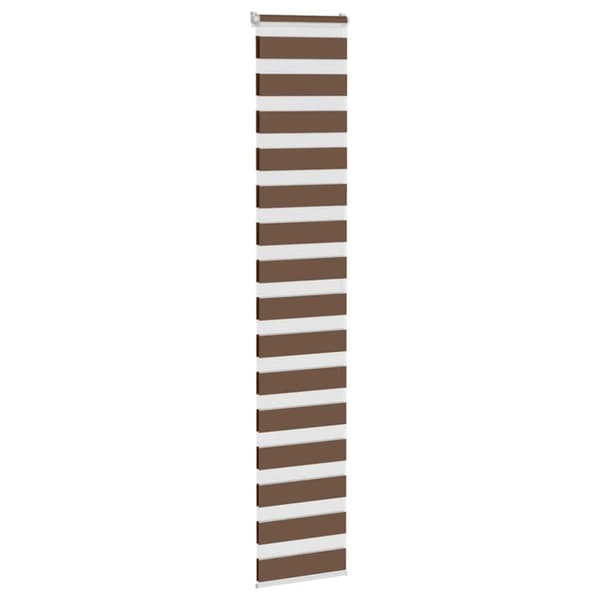Rullgardin zebra brun 45x200 cm tyg bredd 40,9 cm polyester
