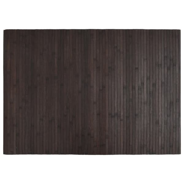 Matta rektangulär mörkbrun 70x100 cm bambu