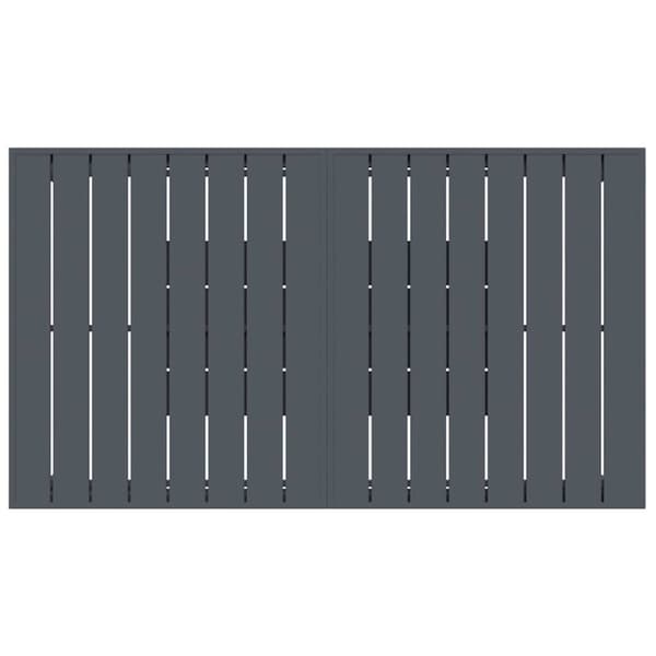 Trädgårdsmöbelset 9 pcs Antracit Pulverlackerad stål