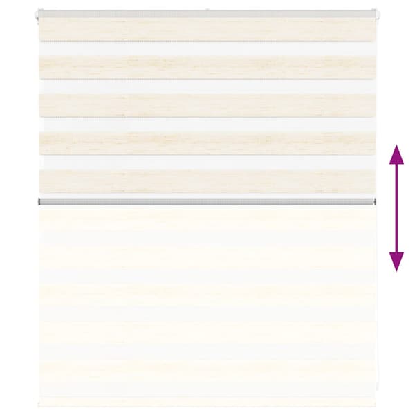 Rullgardin zebra 135x100 cm tyg bredd 130,9 cm polyester