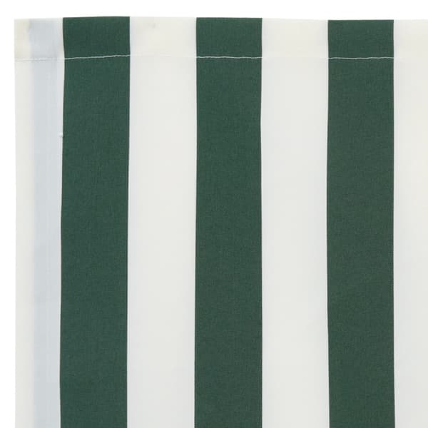 Markisväv Grön och Vit 430 x 295 cm Polyester
